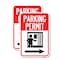 Signmission Parking Permit With Right Arrow Symbol, 12'' X 18'' 2 Signs, Heavy Gauge Aluminum, 2PK A-1218-2PACK-23401 - alternate 1