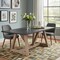 Homeroots 96" Black and Brown Solid Wood Double Pedestal Base Dining Table 722713 - alternate 4