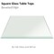 Fab Glass And Mirror Beveled Tempered Radius Corners Table, 40in x 1/2in, Glass, Wall Mirror, Safety Backing 40SQR12THBEAN - alternate 5