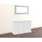 Homeroots 56" White Solid and Manufactured Wood Six Drawer Double Dresser 530243 - alternate 7
