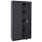 Sandusky Lee Shelving Storage Cabinet, 66 in H, 30 in W, 18 in D, Swing, Keyed, Black, 4 Shelves VF31301866-09 - alternate 1