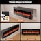 Edendirect 60 in. Wall Mount Electric Fireplace in Black, Sleep Mode, 12H Timer, Adjustable Flame Color and Speed ZR-ZHUMI-QBL-D60IN-BK - alternate 3