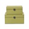 Homeroots Set of Two light Green Wooden Storage Boxes, 2PK 399679 - alternate 5