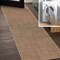 Jonathan Y Twyla Classic Solid Low-Pile Machine-Washable Brown 2 ft. x 8 ft. Runner Rug WSH300D-28 - alternate 1