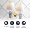 Jonathan Y Penelope 22" French Country Cottage Ceramic/Iron Chinoiserie Ginger Jar LED Table Lamp, Blue/Wh, 2PK JYL3005A-SET2 - alternate 6