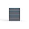 Strong Hold 3 drawer cabinet - (1x 7ft, 2x 10ft) - Blue accents - Keyed Alike S3036-PPAAS-0305FS - alternate 1