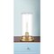 Homeroots 13" Brass Metal Table Lamp With Clear Cylinder Shade 546135 - alternate 3