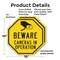 Signmission Beware Cameras in Operation, 10 inch X 10 inch, Plastic Sign, 2PK OC-P-2PACK-10-23 - alternate 5