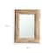 Homeroots 39" Natural Distressed Wood Framed Accent Mirror 484996 - alternate 3