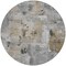 Homeroots 8' Gray Ivory And Brown Round Abstract Washable Indoor Outdoor Area Rug 596868 - alternate 6