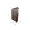 Homeroots 53in Dark Brown Solid Wood Frame China Cabinet With Five Shelves 489020 - alternate 4