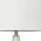 Homeroots 30" White And Nickel Glass Novelty Table Lamp With White Drum Shade 643367 - alternate 3