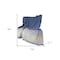 Homeroots Blue and Gray Woven Microfiber Striped Throw Blanket with Fringe 534361 - alternate 4