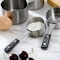 Oster Blakeley 4 Piece Stainless Steel Measuring Cup Set in Dark Gray with Wood Handles 141103.04 - alternate 5
