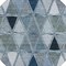 Homeroots 8' Denim Blue And Sky Blue Round Geometric Washable Indoor Outdoor Area Rug 583024 - alternate 6