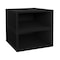 Regency Niche Cubo Half Size Wood Stackable Storage Bookcase Shelf Organizer Cube- Ebony Black, 2PK NCBO72PKEB - alternate 1