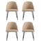 Manhattan Comfort Gracie Dining Chair in Tan and Black - Set of 4 4-DC100-BTN - alternate 9