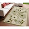 Homeroots 4' X 6' Ivory And Green Floral Indoor Outdoor Area Rug 548150 - alternate 5