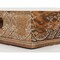 Homeroots Set of Three Natural Rectangular Solid Wood Floral Handmade Serving Tray With Handles 526350 - alternate 9