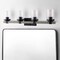 Jonathan Y Bungalow 32" 4-Light Iron/Seeded Glass Rustic Farmhouse LED Vanity Light, Black/Gray Oak Wood Finish JYL7510B - alternate 9