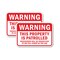 Signmission Warning This Property Is Patrolled Trespassers Will Be , 18'' X 24'', Heavy Gauge Aluminum, 2PK A-1824-2PACK-2996 - alternate 1