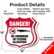Signmission Alligator Warning Shield Sign Danger! No, 12 inch X 12 inch, Aluminum Metal Sign, 2PK SHI-A-2PACK-12-356 - alternate 4