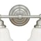 Vaxcel Huntley 2 Light Satin Nickel Farmhouse Schoolhouse Bathroom Vanity Fixture W0169 - alternate 7