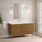 James Martin Vanities Laurent 60" Sgl Vanity, Honey Oak w/ Sgl Hole 3 CM White Zeus Silestone Top and Matching Backsplash 545-V60S-HNO-1WZ - alternate 8