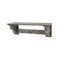 Homeroots 30in Black Distressed Wood Four Hook Wall Mounted Hanging Coat Rack 274516 - alternate 1