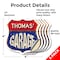 Signmission Thomas's Garage, 4 inch X 4 inch, Vinyl Decal, 5PK SHI-D-5PACK-4-383-THOMAS - alternate 4
