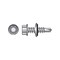 Hillman Self- Drilling Screws 1/4 Sizes X 1 1/2 in L Hex Hex Washer Head Zinc-Plated 561056 - alternate 1