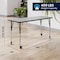 Flash Furniture Commercial Adjustable Height Rectangular Activity Table - Locking Casters-Gray XU-A2460-REC-GY-T-A-CAS-GG - alternate 7