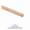 Boardwalk Tapered End Broom Handle, Lacquered Hardwood, 1.13in dia x 54in, Natural BWK124 - alternate 12