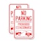 Signmission No Parking Prohibido Estacionarse With Car Tow Graphic, 12'' X 18'', Heavy Gauge Aluminum, 2PK A-1218-2PACK-23597 - alternate 1