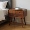 Homeroots 22" Brown Solid Wood Two Drawer Nightstand 701734 - alternate 6
