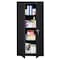 Sandusky Lee Shelving Storage Cabinet, 72 in H, 30 in W, 18 in D, Swing, Keyed, Black, 3 Shelves, 0 Drawers VF31301872-09 - alternate 5