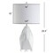 Jonathan Y Oslo 25.5" Ceramic Marble/Crystal LED Table Lamp, White JYL3042A - alternate 4