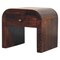 Homeroots 16" Walnut Solid Wood Round One Drawer Nightstand 722582 - alternate 3