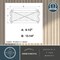Vaxcel Harrison Matte Black 3-Light Flush Mount Ceiling Light with Clear Seeded Glass, 13.25-In. C0359 - alternate 9