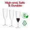 Smarty Had A Party 8 oz. Crystal Disposable Plastic Champagne Flutes (48 Glasses), 48PK 1707-CASE - alternate 6