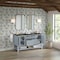 James Martin Vanities Breckenridge 60" Double Vanity, Serenity Blue, w/ 3 CM Phantome Eclos Top 330-V60D-SRB-3PHT - alternate 7