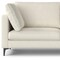 Homeroots 76" Cream Fabric Sofa With Black Legs 641007 - alternate 4