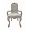 Homeroots Set of Two Tufted White Upholstered Faux Leather And Wood Dining Arm Chairs, 2PK 573331 - alternate 1