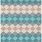 Homeroots 10' X 14' Teal Blue Gray And Copper Geometric Washable Indoor Outdoor Area Rug 597931 - alternate 8