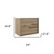 Homeroots 24" Natural Wood Floating Bathroom Vanity With White Sink And Two Drawers 624085 - alternate 4
