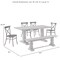 Crosley Joanna 6-Piece Dining Table Set For 7 W/Camille Chairs KF20023RB-MB - alternate 6