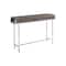Homeroots 48" Taupe and Silver Console Table And Drawers 333156 - alternate 1
