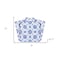Homeroots 7" X 7" Blue Micro Peel And Stick Removable Tiles 400128 - alternate 3
