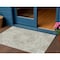 Homeroots 3' X 5' Taupe And Ivory Medallion Washable Indoor Outdoor Area Rug 617473 - alternate 1