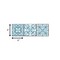 Homeroots 6" X 6" Baby Blue And Peach Mosaic Peel And Stick Removable Tiles 390810 - alternate 5